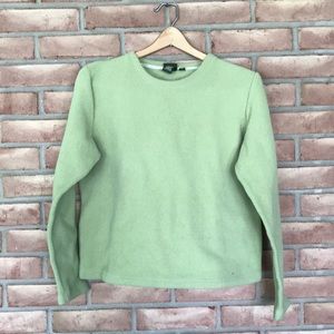 L. L.Bean size M long sleeved green fleece